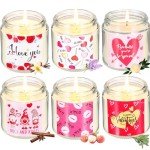 Valentine's Day Scented Candle Set - 6 Pack