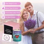 Romantic Lavender Candles for Her Valentine's Day
