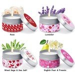 Valentine’s Day Scented Candle Gift Set – 4 Pack