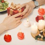 Rose-Shaped Scented Candles for Special Occasions