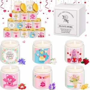 Valentine's Day Scented Candle Gift Set - 24 Pack