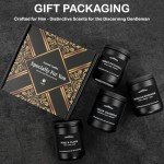 Men's Scented Candle Gift Set - 4 Pack