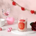 Romantic Rose Scented Candle Gift for Her