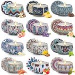 12 Pack Soy Wax Candles Gift Set