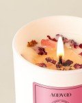 Rose Scented Candles with Crystals Inside