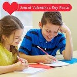 40 Valentine’s Day Scented Heart Pencils Set