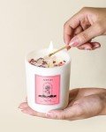 Rose Scented Candles with Crystals Inside