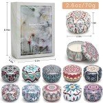 12 Pack Soy Wax Candles Gift Set