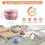 9-Pack Natural Soy Wax Scented Candle Set