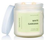 M&SENSE White Gardenia Scented Candle - 70-Hour Burn