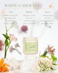 M&SENSE White Gardenia Scented Candle - 70-Hour Burn
