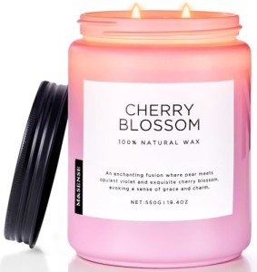 Cherry Blossom Scented Candle - 19.4oz Aromatherapy