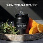 Premium Orange & Eucalyptus Soy Candle - 45 Hour Burn