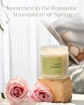M&SENSE White Gardenia Scented Candle - 70-Hour Burn