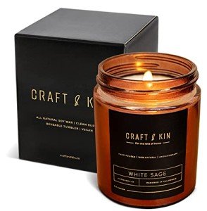 Premium White Sage Scented Candles for Men