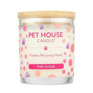 Pink Sugar Scented Candle for Pet Odors 9 oz