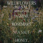 Wildflower & Sea Salt Soy Candle - 9oz Amber Jar