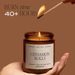Wildflower & Sea Salt Soy Candle - 9oz Amber Jar