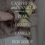 Cashmere & Vanilla Scented Soy Candle – 9oz