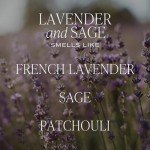 Lavender Sage Soy Candle in Amber Jar