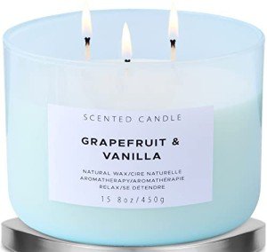 Grapefruit Vanilla Soy Candle for Relaxation
