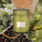 LA JOLIE MUSE Christmas Candles, Fir & Cedarwood Scented Candle, 19.4 Oz Large Winter Holiday Gift Candle, Wood Wicked Candle for Home Scented, Long Burning Glass Jar Candle