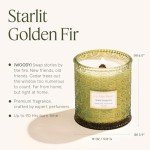 LA JOLIE MUSE Christmas Candles, Fir & Cedarwood Scented Candle, 19.4 Oz Large Winter Holiday Gift Candle, Wood Wicked Candle for Home Scented, Long Burning Glass Jar Candle