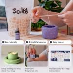 Candle Making Kit with Pottery Tools & Fragrance