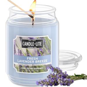 Fresh Lavender Breeze Scented Candle, 18 oz