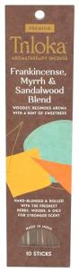 Triloka Premium Incense Sticks: Frankincense-Myrrh-Sandalwood