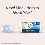 Glade Clean Linen Scented Candle Jar, 2 Count