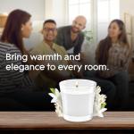 Glade Clean Linen Scented Candle Jar, 2 Count