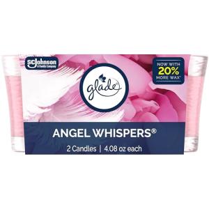 Glade Angel Whispers Scented Candle Jar Set