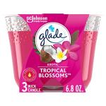 Glade Tropical Blossoms 3-Wick Candle with Oils