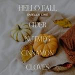 Hello Fall Soy Candle - Sweet Spices for Home