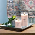 WoodWick Vanilla Sea Salt Candle in Hourglass Shape