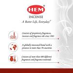 HEM Red Rose Incense Sticks - 120 Count