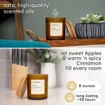 Anovina Apple Cinnamon Soy Candle for Cozy Vibes