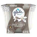 Glade Sheer Vanilla Embrace 3-Wick Candle