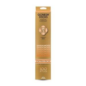 Gonesh Extra Rich Sandalwood Incense Sticks - 100 Pack