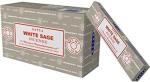 Satya Nag Champa White Sage Incense Sticks 12-Pack