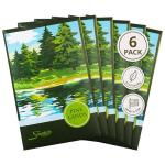 Simplicity Scents Sachets Pine Lands Scented (Everyday) - 6 Pack - Long Lasting, ECO-Friendly Home Fragrance - Air Freshener - Made in The USA
