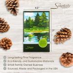 Simplicity Scents Sachets Pine Lands Scented (Everyday) - 6 Pack - Long Lasting, ECO-Friendly Home Fragrance - Air Freshener - Made in The USA