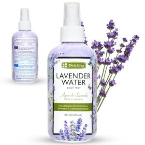 De La Cruz Lavender Water Body Mist - Lavender Spray body mist With Pure Lavender Essential Oil 8 fl oz (236 mL)