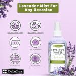 De La Cruz Lavender Water Body Mist - Lavender Spray body mist With Pure Lavender Essential Oil 8 fl oz (236 mL)