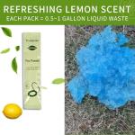 Portable Toilet Powder. Outdoor Toilet. Neutralize Odor/Fast-Acting Gel. Emergency Toilet Chemicals. Porta Potty Chemicals Degradable. Go with Porta Potty for Camping (2 Pack)