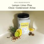 Fresh Wave Lemon Odor Removing Gel Refill, 63 oz. - Safer Odor Absorbers for Home, Natural Plant-Based Odor Eliminator, Every 15 oz. lasts 30-60 Days, For Cooking, Trash & Pets