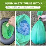 Portable Toilet Powder. Outdoor Toilet. Neutralize Odor/Fast-Acting Gel. Emergency Toilet Chemicals. Porta Potty Chemicals Degradable. Go with Porta Potty for Camping (2 Pack)