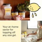 Fresh Wave Lemon Odor Removing Gel Refill, 63 oz. - Safer Odor Absorbers for Home, Natural Plant-Based Odor Eliminator, Every 15 oz. lasts 30-60 Days, For Cooking, Trash & Pets