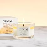 NEOM- Happiness Scented Candle, Travel Size | Essential Oil Aromatherapy Candle | Neroli, Mimosa & Lemon | Scent to Make You Happy